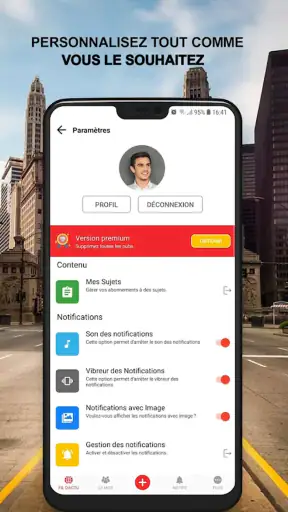 Alertes info screenshot