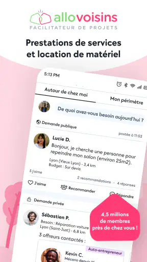 AlloVoisins screenshot
