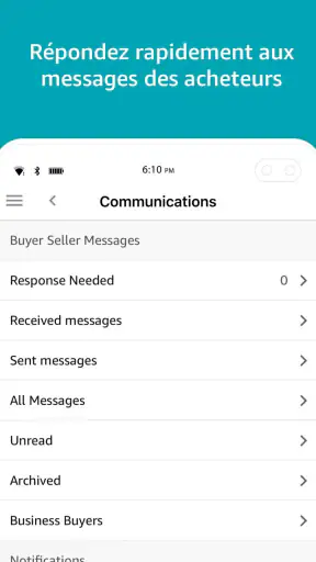 Amazon Vendeur screenshot