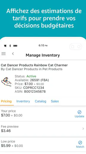 Amazon Vendeur screenshot