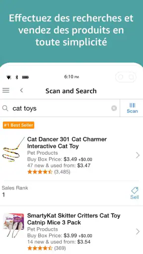 Amazon Vendeur screenshot