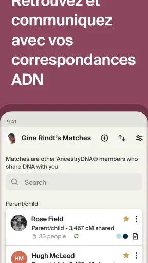 Ancestry : Généalogie et ADN screenshot