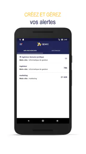 Apec : offres d’emploi cadre screenshot