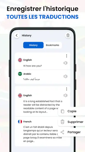 App de traduction de langues screenshot