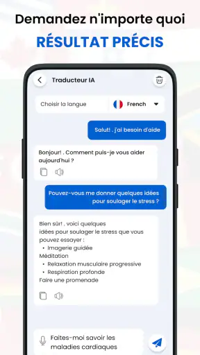 App de traduction de langues screenshot