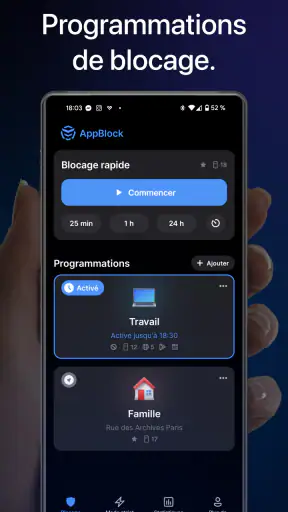 AppBlock - blocage d'applis screenshot