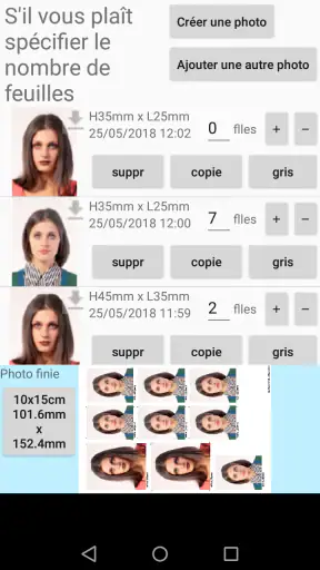 Appli photo d'identité screenshot