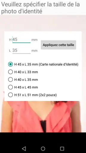 Appli photo d'identité screenshot