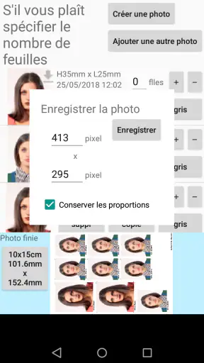 Appli photo d'identité screenshot