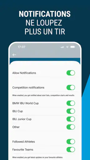 Application officielle IBU screenshot