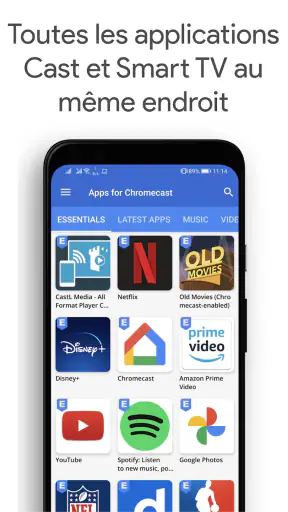 Applications pour Chromecast screenshot