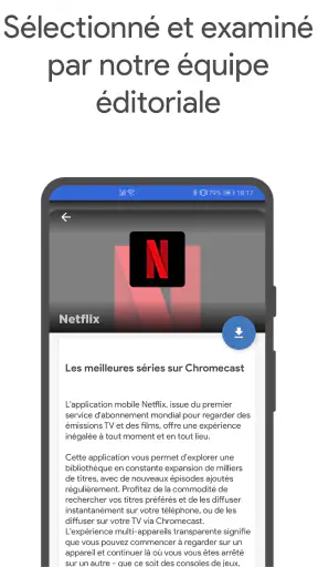 Applications pour Chromecast screenshot