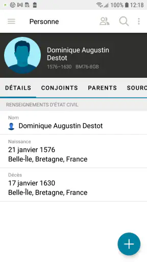 Arbre Familial de FamilySearch screenshot