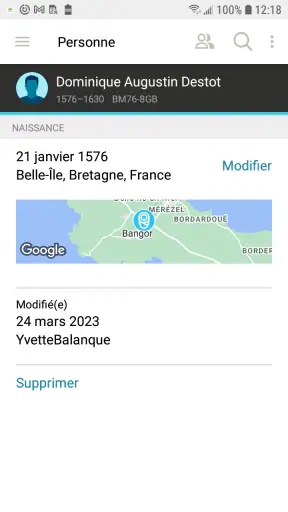 Arbre Familial de FamilySearch screenshot