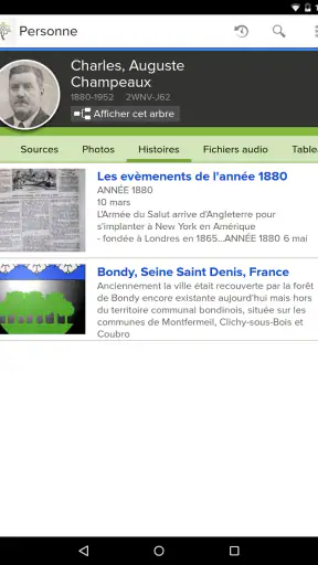 Arbre Familial de FamilySearch screenshot