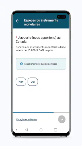 ArriveCAN screenshot