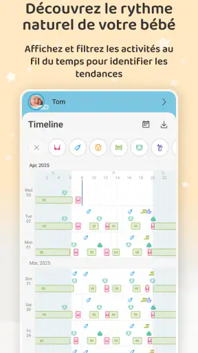 Baby Daybook - Suivi de Bébé screenshot