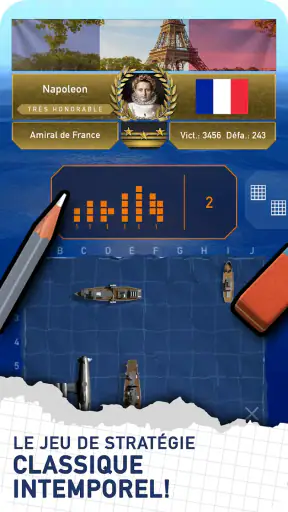 Bataille Navale - Touché-coulé screenshot