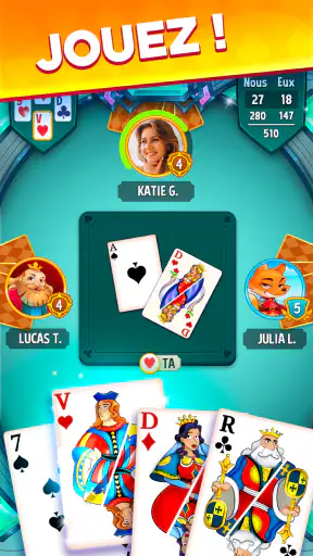 Belote & Coinche, jeu en ligne screenshot
