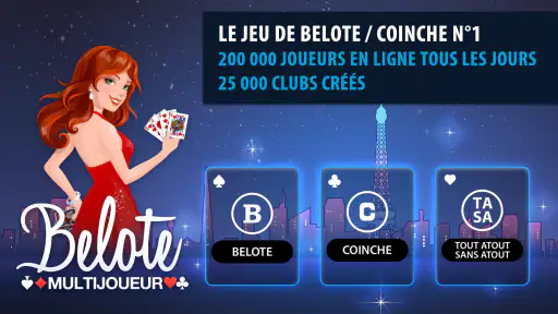 Belote & Coinche Multijoueur screenshot
