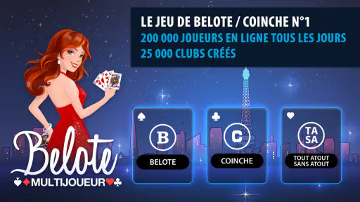 Belote & Coinche Multijoueur screenshot