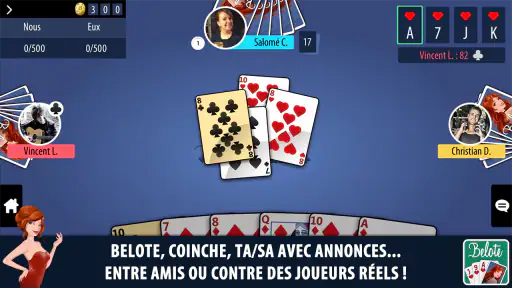 Belote & Coinche Multijoueur screenshot