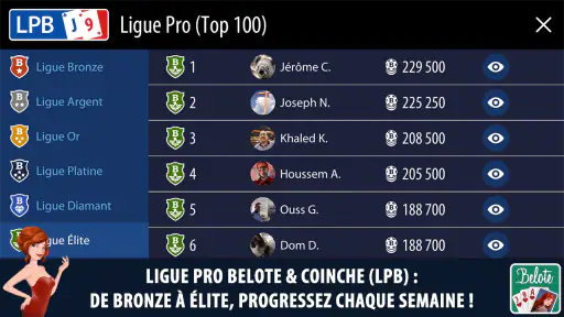 Belote & Coinche Multijoueur screenshot
