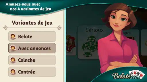 Belote.com - Belote et Coinche screenshot