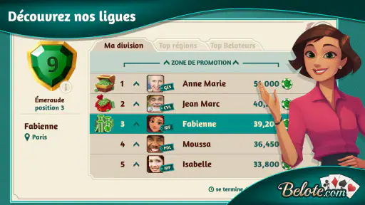 Belote.com - Belote et Coinche screenshot