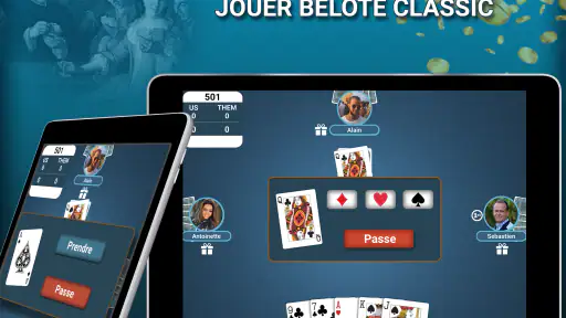 Belote et Coinche En Ligne screenshot
