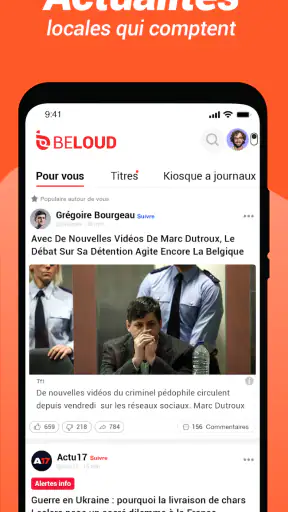 Beloud: Actualités & Opinions screenshot