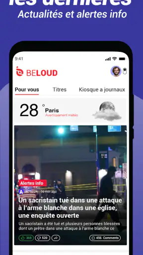 Beloud: Actualités & Opinions screenshot