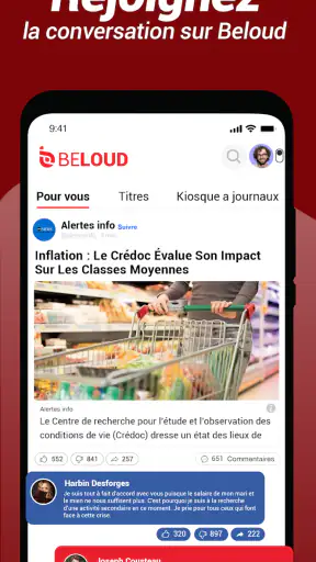 Beloud: Actualités & Opinions screenshot