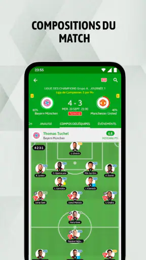 BeSoccer - Résultats de foot screenshot