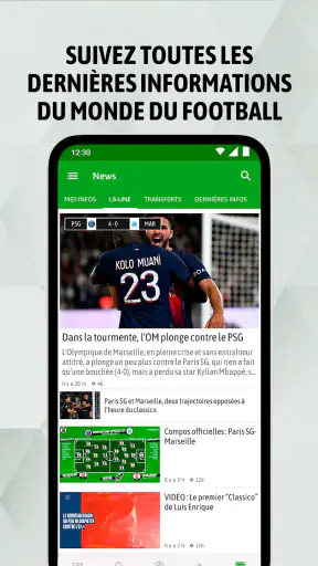 BeSoccer - Résultats de foot screenshot