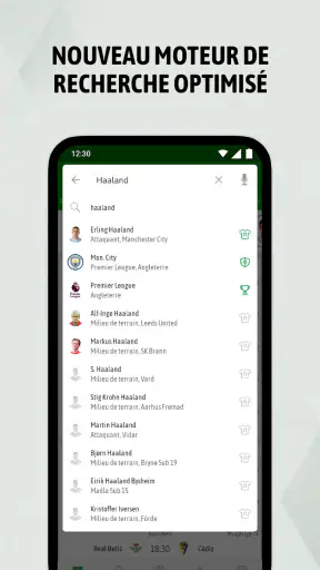 BeSoccer - Résultats de foot screenshot