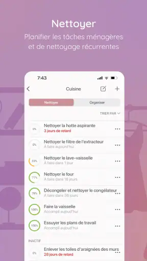 BeTidy » Tâches Ménagères screenshot