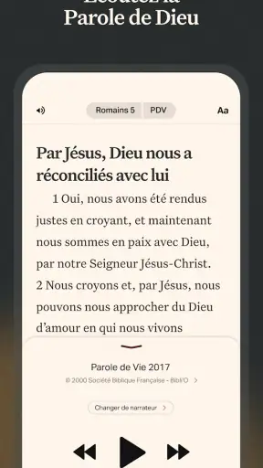 Bible + Audio en Français screenshot