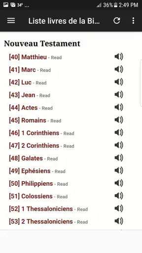 Bible en français Louis Segond screenshot