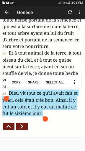 Bible en français Louis Segond screenshot