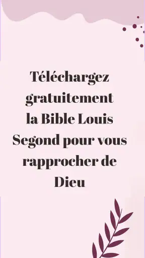 Bible Louis Segond avec audio screenshot