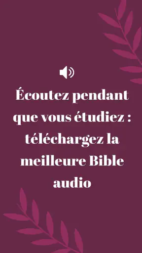 Bible Louis Segond avec audio screenshot