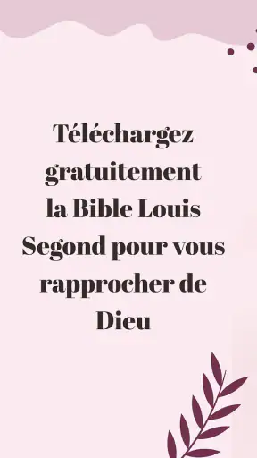 Bible Louis Segond avec audio screenshot