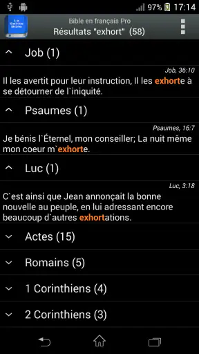 Bible Louis Segond PRO screenshot