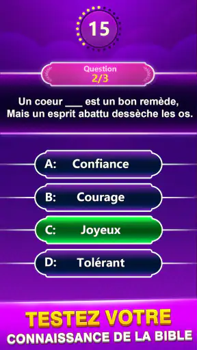 Bible Trivia - Quiz de Mots screenshot