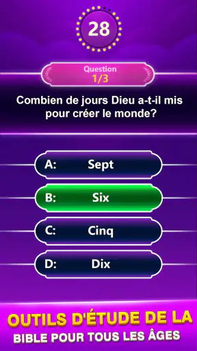 Bible Trivia - Quiz de Mots screenshot
