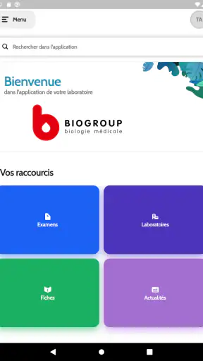 Biogroup screenshot