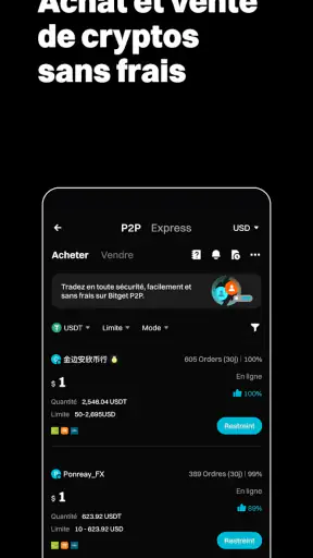 Bitget - Trading crypto et BTC screenshot