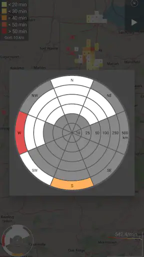Blitzortung Lightning Monitor screenshot