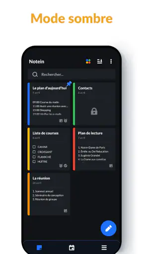 Bloc-notes, Note - Notein screenshot